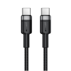 Кабель ACEFAST C22-03, Type-C to Type-C, 60W, 3A, 1.2m, Nylon Braid, Aluminum Alloy + TPE connectors, Black