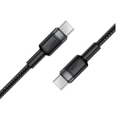 Кабель ACEFAST C22-03, Type-C to Type-C, 60W, 3A, 1.2m, Nylon Braid, Aluminum Alloy + TPE connectors, Black