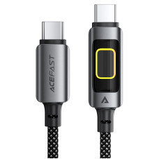 Кабель ACEFAST C21-03, Type-C to Type-C, 60W, 1.2m, Nylon, Aluminum Alloy connectors, Black