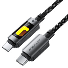 Кабель ACEFAST C21-03, Type-C to Type-C, 60W, 1.2m, Nylon, Aluminum Alloy connectors, Black