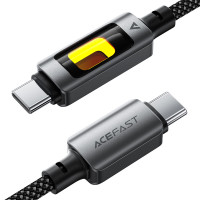 Кабель ACEFAST C21-03, Type-C to Type-C, 60W, 1.2m, Nylon, Aluminum Alloy connectors, Black