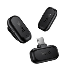 Бездротова мікрофонна система HOCO L26 Type-C Smart AI noise reduction wireless microphone Black