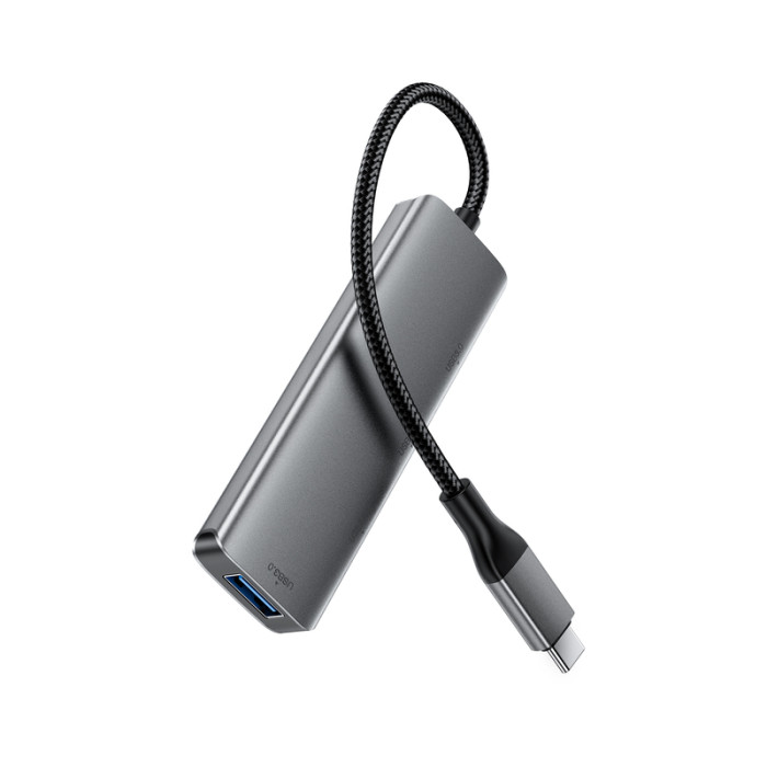 USB-хаб ACEFAST J15 USB-C 4-in-1 HUB Metal Gray