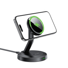 Бездротовий мультизарядний пристрій ACEFAST E26 desktop mobile phone wireless charging holder Black