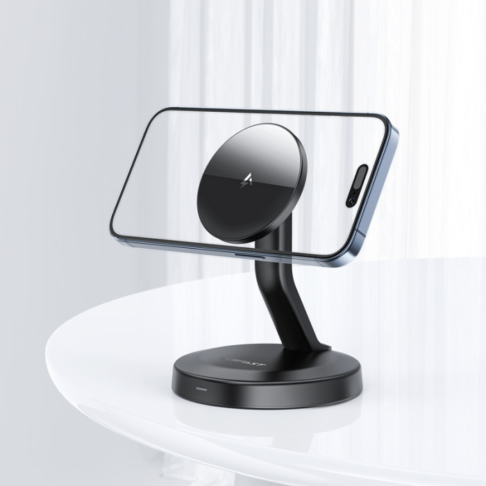 Бездротовий мультизарядний пристрій ACEFAST E26 desktop mobile phone wireless charging holder Black