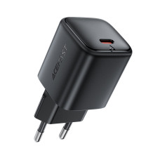 Мережевий зарядний пристрій ACEFAST A136 PD40W mini GaN USB-C fast charger Black