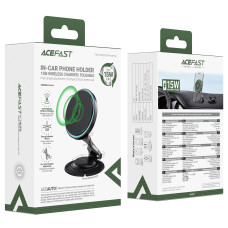 Автотримач для телефона з БЗП ACEFAST D65 magnetic folding wireless charging car holder Black