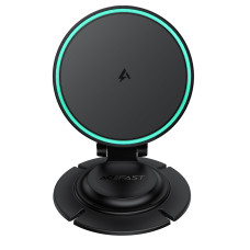 Автотримач для телефона з БЗП ACEFAST D65 magnetic folding wireless charging car holder Black