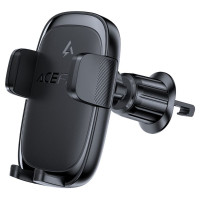 Автотримач для телефона з БЗП ACEFAST D48 press type wireless charging car holder for air vent Black