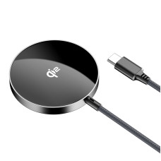 Бездротовий зарядний пристрій ACEFAST E24 QI2 desktop magnetic wireless charger with cable, Metal Gray