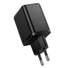 Мережевий зарядний пристрій HOCO C157A Smart PD30W+QC3.0 multi-protocol charger(EU) Black