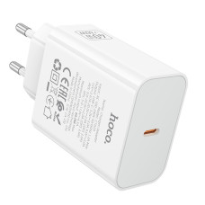 Мережевий зарядний пристрій HOCO C162A Source single port PD40W charger(EU) White