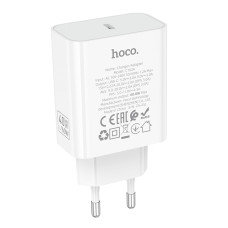Мережевий зарядний пристрій HOCO C162A Source single port PD40W charger(EU) White