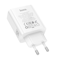 Мережевий зарядний пристрій HOCO C162A Source single port PD40W charger(EU) White