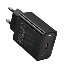 Мережевий зарядний пристрій HOCO CS93A Leader single port PD20W charger Black