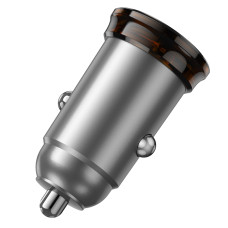 Автомобільний зарядний пристрій HOCO NZ16 Rigorous single port PD30W car charger Metal Grey