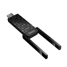 Антена Wi-Fi HOCO HI34 WiFi6 USB external dual antenna wireless network card Black