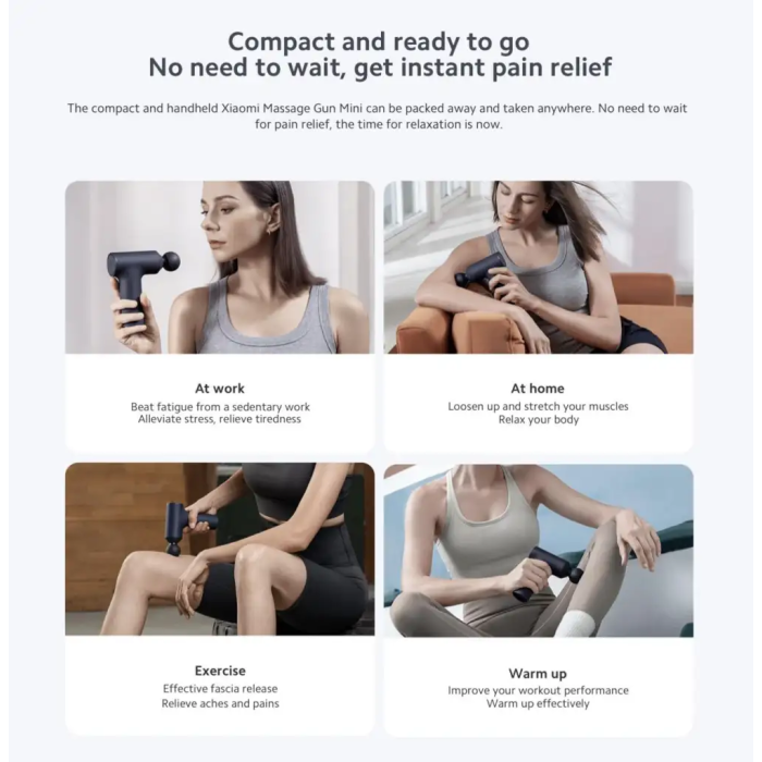 Перкусійний масажер Xiaomi Mi Home Fascia Gun 3 Mini Edition