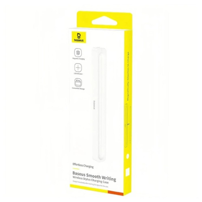 Кейс для зарядки стилуса Baseus Smooth Writing Stylus Wireless Charging Case Moon White (With Simple Charging Cable Type-C 3A 0.3m)