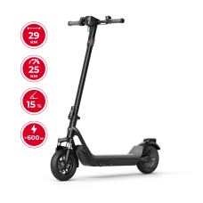 Електросамокат NIU KQi 100P Gray 9.5", 300(600)W, 5.2Ah, 29km, 25km/h, 15%, App, 17,3 kg