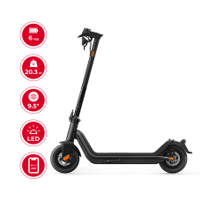 Електросамокат NIU KQi3 Pro Black 9.5", 350(700)W, 10.4Ah, 50km, 25km/h, 20%, App, 20,3 kg