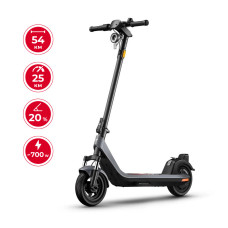 Електросамокат NIU KQi 200P Gray 10", 350(700)W, 7.8Ah, 54km, 25km/h, 20%, App, 19,7 kg