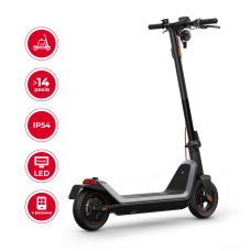Електросамокат NIU KQi3 MAX Space Gray 9,5", 450(900)W, 13Ah, 65km, 25km/h, 25%, App, 21 kg