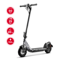 Електросамокат NIU KQi Air Carbon + Magnesium UltraLight Black 9,5", 350(700)W, 9,4Ah, 50km, 25km/h, 20%, App, 11,9 kg