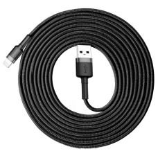Кабель Baseus Cafule Cable USB For iP 2A 3m Gray+Black