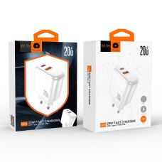 Мережевий зарядний пристрій WUW-C276 PD20W+QC18W