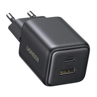 Мережевий зарядний пристрій UGREEN X514 20W 2-Port GaN Fast Charger EU black