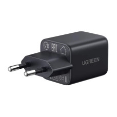Мережевий зарядний пристрій UGREEN X514 20W 2-Port GaN Fast Charger EU black
