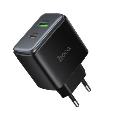 Мережевий зарядний пристрій HOCO C158A Upgrade PD45W(1C1A) charger(EU) Black