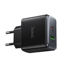 Мережевий зарядний пристрій HOCO C158A Upgrade PD45W(1C1A) charger(EU) Black