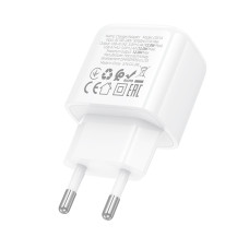 Мережевий зарядний пристрій HOCO CS51A Surplus dual-port charger(EU) White