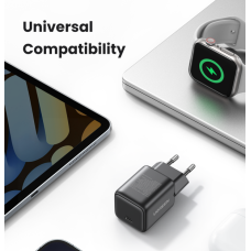 Мережевий зарядний пристрій UGREEN X513 30W USB-C GaN Fast Charger EU Black