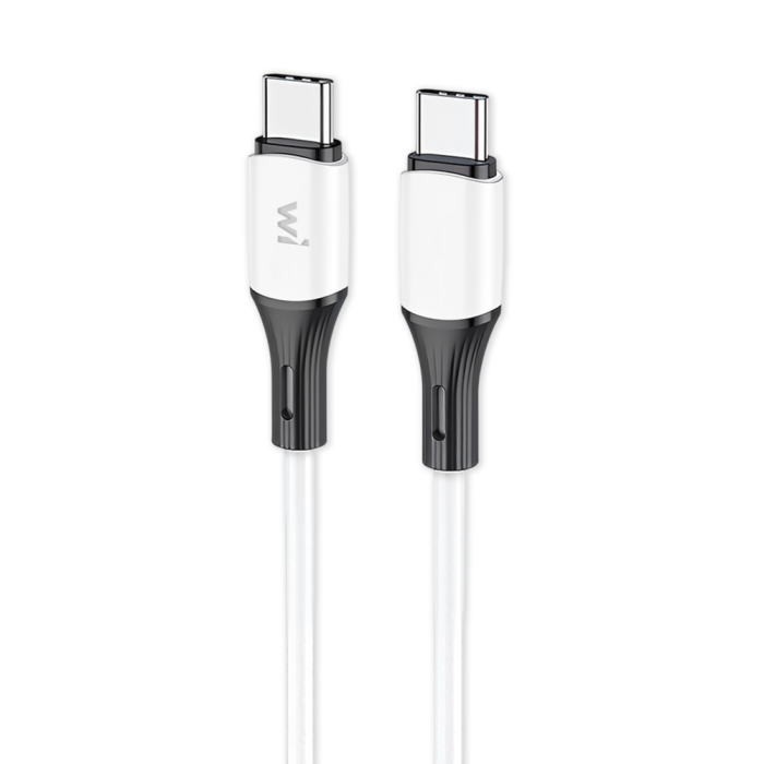 Кабель Wibrand Mamba 60W silicone charging data cable 1m C to C White
