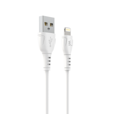 Кабель Wibrand Boa PVC charging data cable for iP 1m White