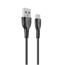 Кабель Wibrand Boa PVC charging data cable for Micro 1m Black