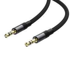 Аудіокабель ACEFAST J10 3.5mm male to 3.5mm male, nylon braid, 1m, Black