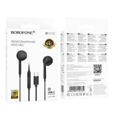 Навушники дротові BOROFONE BM100 (Type-C) Black