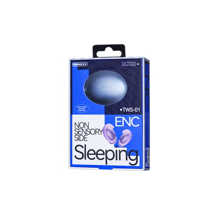 Бездротові навушники "REMAX Sleep True Wireless Stereo Music Call Earphones TWS-01" Grey