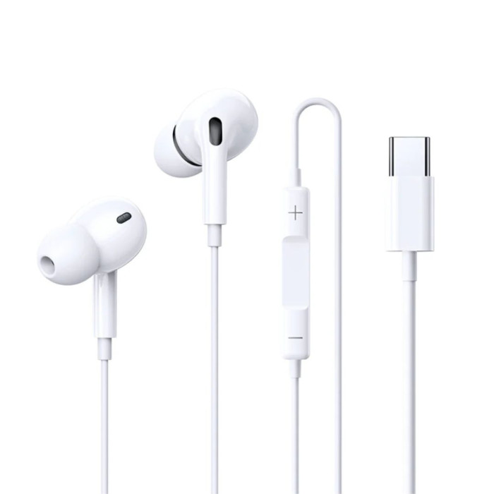 Навушники дротові REMAX Wired Earphones for Music and Call RM-575/a/i (Type-C) White