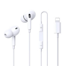 Навушники дротові REMAX Wired Earphones for Music and Call  RM-575/a/i (Lightning) White