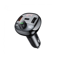 АЗП з FM-модулятором REMAX Lodi Series All-in-One 54.5W PD+QC 2A+1C Fast Car Charge  RCC331 Black