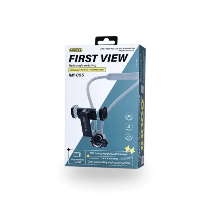 Тримач REMAX First perspective neck universal phone holder RM-C55" Black
