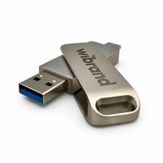 Портативний SSD Wibrand Wolf 2TB USB 3.2 Gen.2 Type-C/Type-A Read/Write 1000MB/s Silver