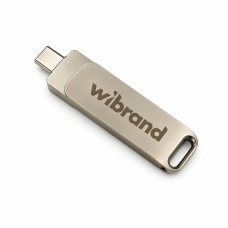 Портативний SSD Wibrand Wolf 2TB USB 3.2 Gen.2 Type-C/Type-A Read/Write 1000MB/s Silver