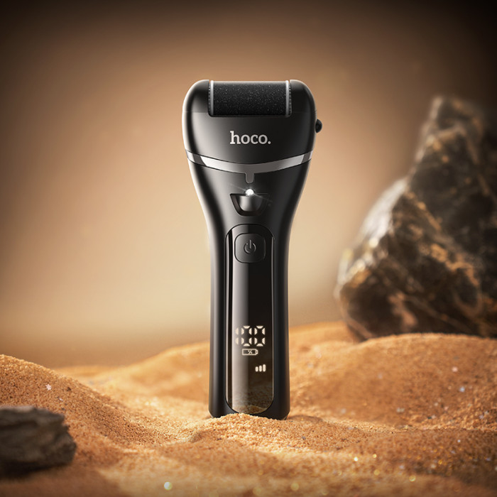 Електрична пилка для п'ят HOCO HP90 electric foot dermabrasion device Black
