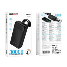 Зовнішній акумулятор BOROFONE BJ88B Clever power bank(30000mAh) Black